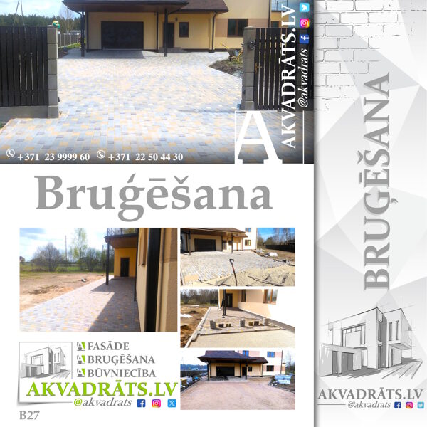 Bruģēšana visam pagalmam – pilns projekts no nulle 