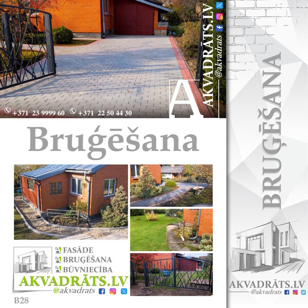 Celiņu bruģēšana ap māju – skaisti un ērti risinājumi