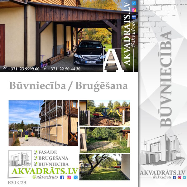 Auto nojumes izbūve un pagalma sakārtošana