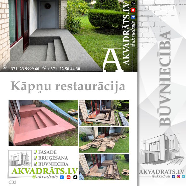Kāpņu restaurācija un pārbūve