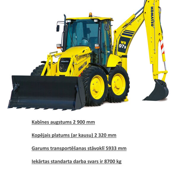 UNIVERSĀLAIS EKSKAVATORS  Komatsu  WB97S