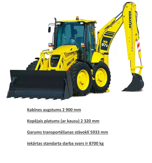 UNIVERSĀLAIS EKSKAVATORS  Komatsu  WB97S